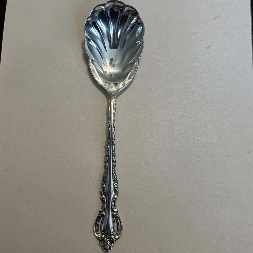 International COUNTESS Deepsilver Silver Plate‎ Ornate Berry/Casserole Spoon